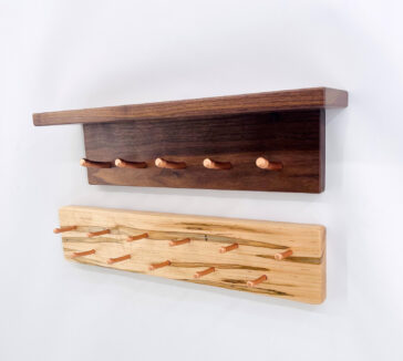Handcrafted wooden key and jewelry rack